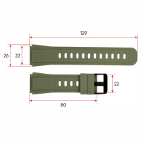 Ремінець для смарт годинника K55 Army Green
