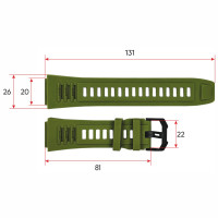 Ремінець для смарт годинника АК45 Army Green