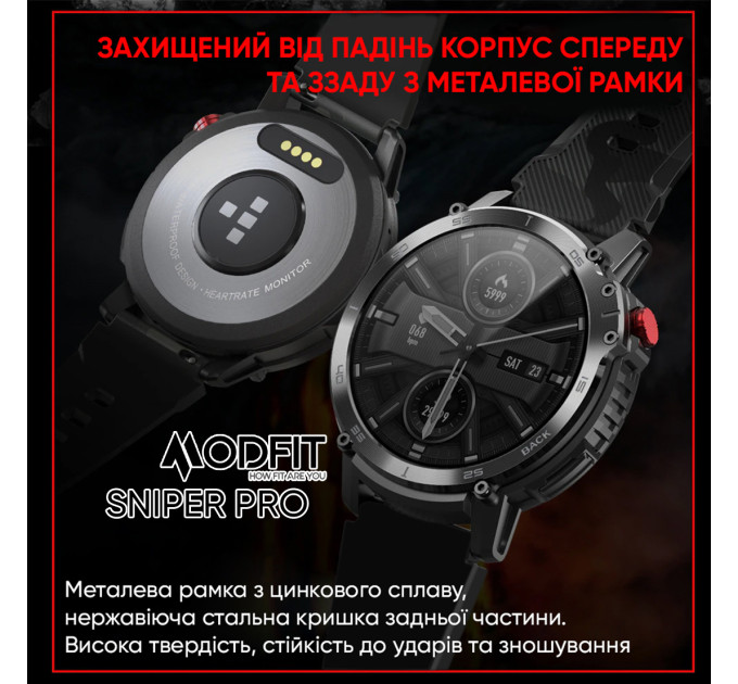 Modfit Sniper Pro Black-Silver 41 мм.