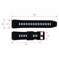 Ремінець для смарт годинника K59 Black