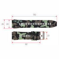 Ремінець для смарт годинника K59 Camo Green