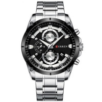 Curren 8360 Silver-Black