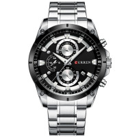 Curren 8360 Silver-Black