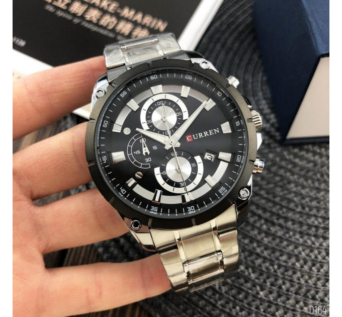 Curren 8360 Silver-Black