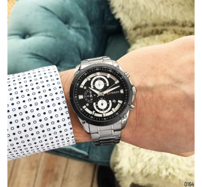 Curren 8360 Silver-Black