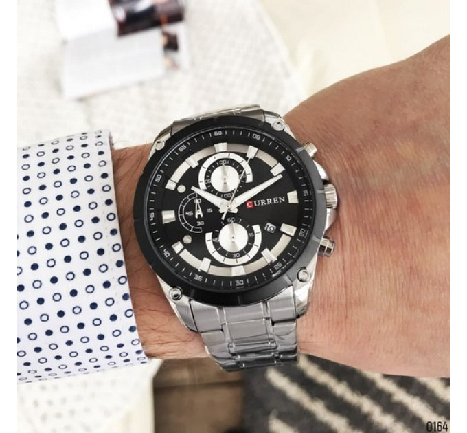 Curren 8360 Silver-Black