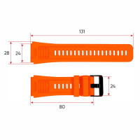 Ремінець для смарт годинника Modfit Expedition Compass Orange