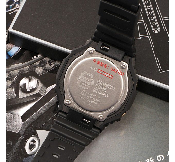 Ремінець + безель (рант) для Casio G-Shock GA-2100 Red SI
