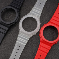 Ремінець + безель (рант) для Casio G-Shock GA-2100/GA-2110 Red Black