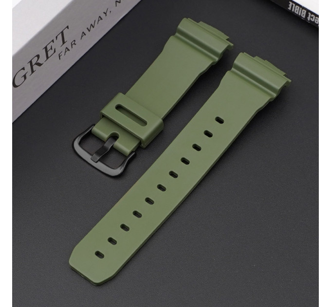 Ремінець для Casio G-Shock DW-6900 Army Green BK