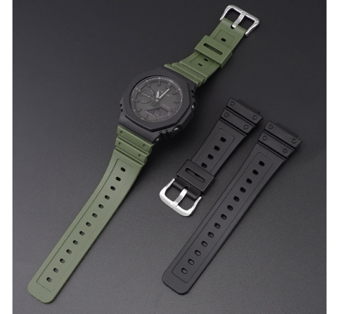 Ремінець для Casio G-Shock GA-2100 Army Green SI