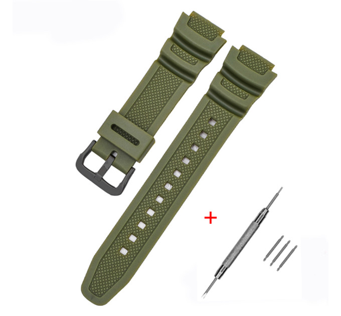 Ремінець для Casio G-Shock AE-1000/1200 Army Green BK