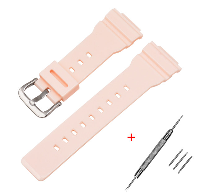 Ремінець для Casio G-Shock DW-5600 Pink-Glossy SI