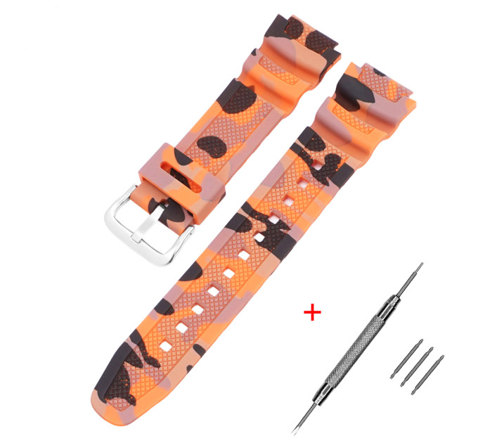 Ремінець для Casio G-Shock AQ-S800/AE-1200 Camo Orange SL
