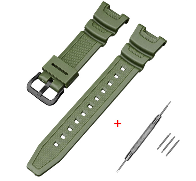 Ремінець для Casio SGW-100 Army Green BK