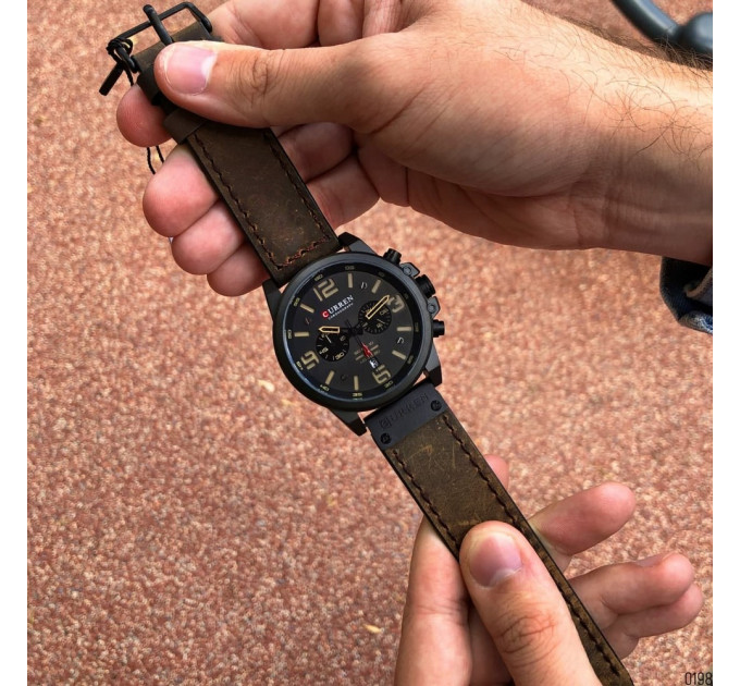 Curren 8314 Black-Brown