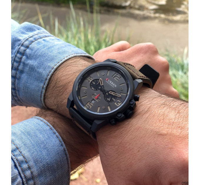 Curren 8314 Black-Brown