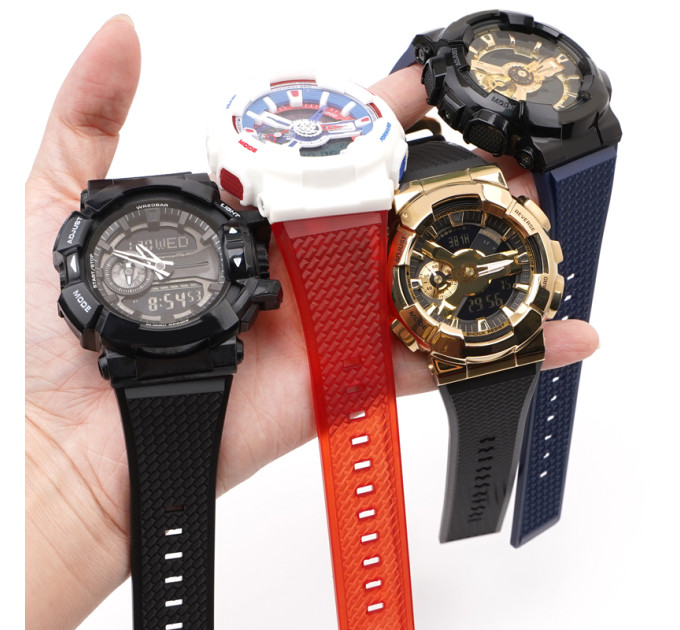 Ремінець для Casio G-Shock GA-100/110 Army Green BK