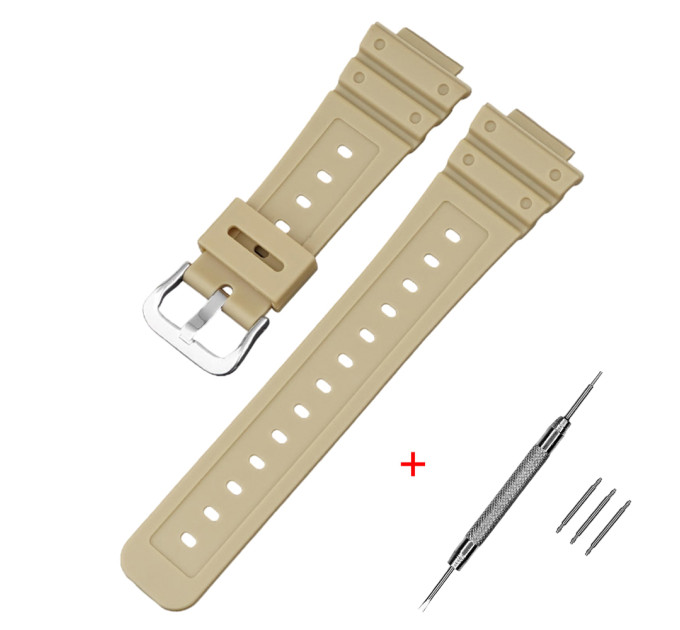 Ремінець для Casio G-Shock GA-2100/2110 Beige SI