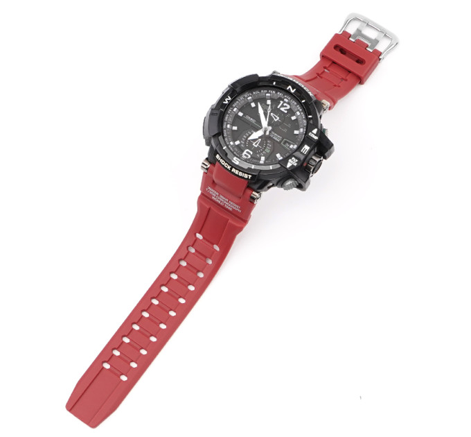 Ремінець для Casio G-Shock GW-A1000/GW-4000/GA-1000 Red Silver