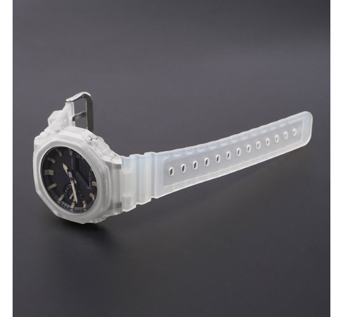 Ремінець для Casio G-Shock GA-2100/2110 Translucent Silver