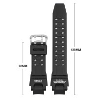 Ремінець для Casio G-Shock GW-A1000/GW-4000/GA-1000 Army Green Silver