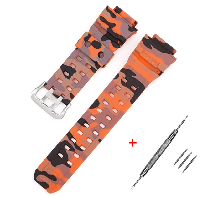 Ремінець для Casio G-Shock GW-9400/9300 Camo Orange SI