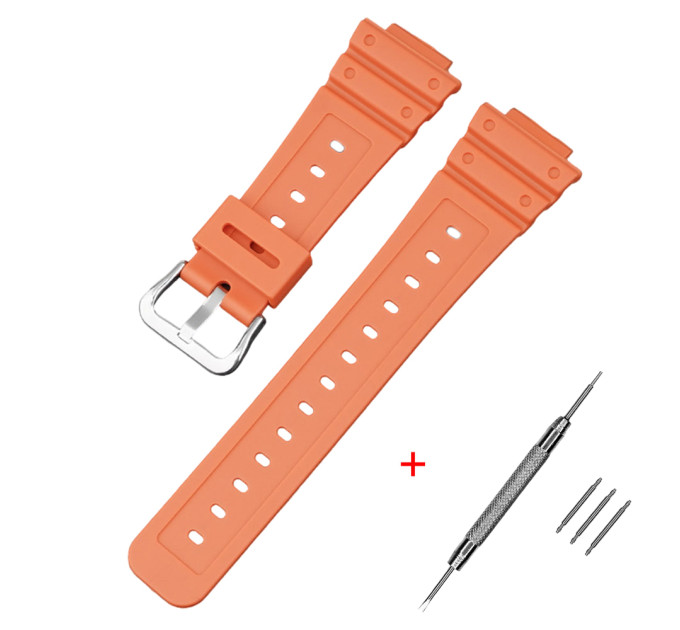 Ремешок для Casio G-Shock GA-2100/2110 Orange SI