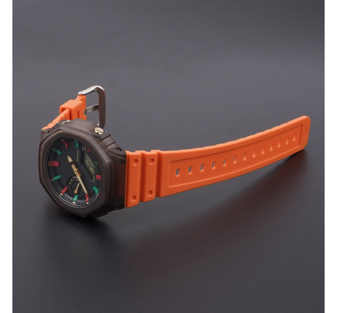 Ремешок для Casio G-Shock GA-2100/2110 Orange SI