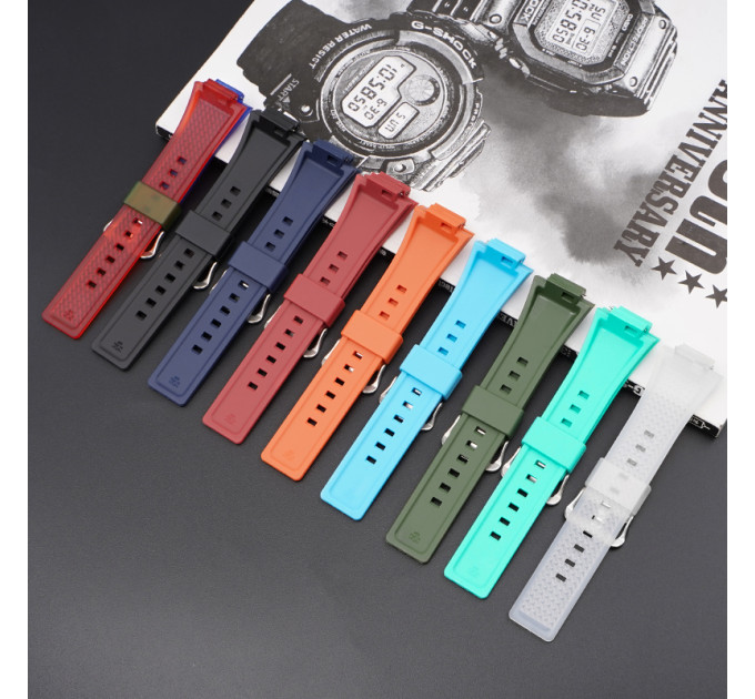 Ремінець для Casio G-Shock GA-100/110 Light Blue BK