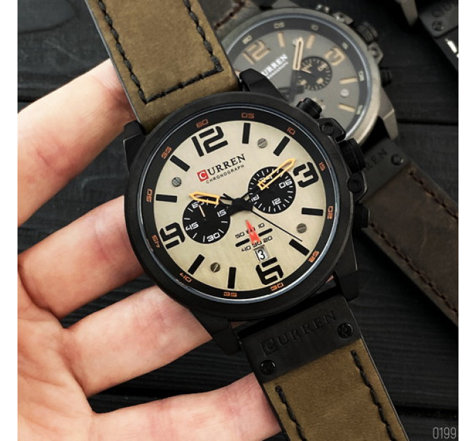 Curren 8314 Khaki-Black