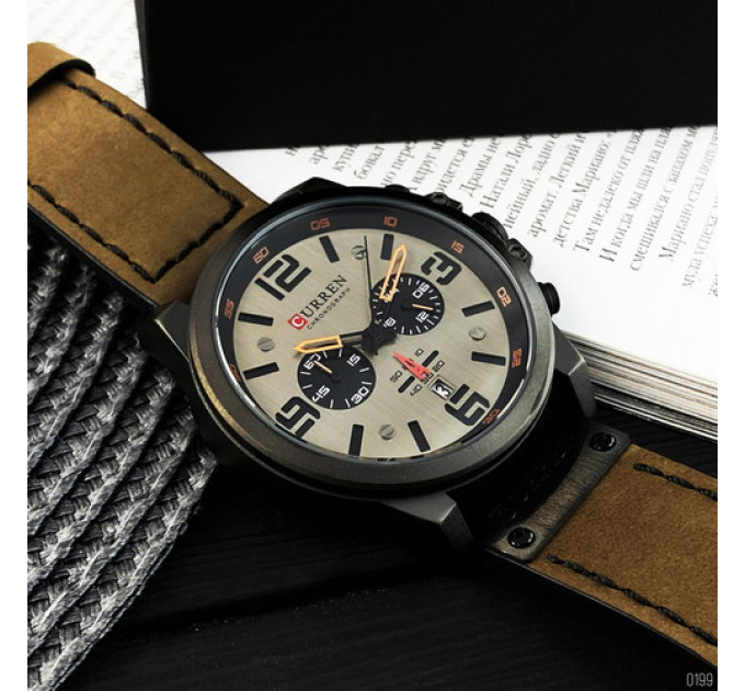 Curren 8314 Khaki-Black