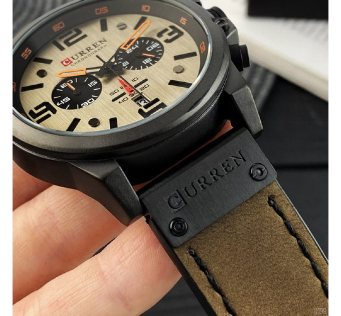 Curren 8314 Khaki-Black