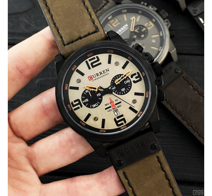 Curren 8314 Khaki-Black