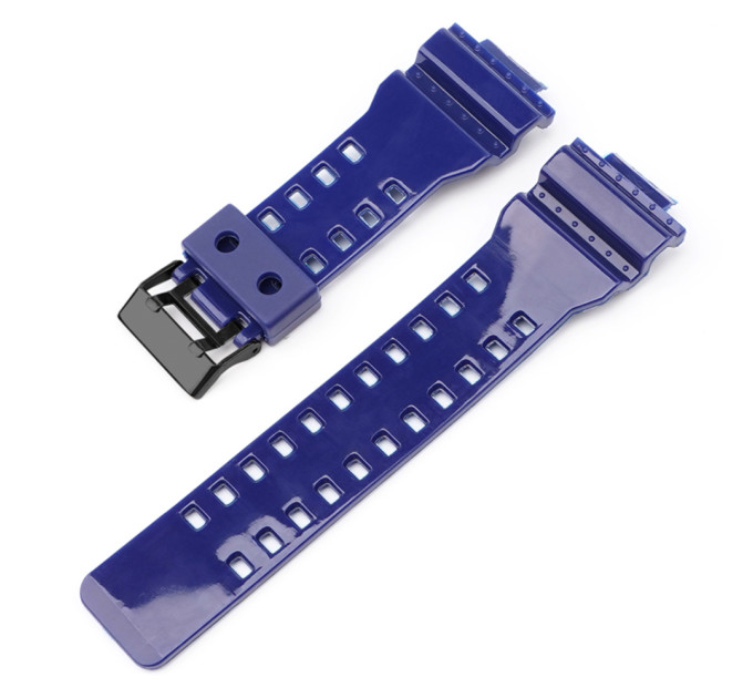 Ремінець для Casio G-Shock GA-100/110/120 Dark Blue-Glossy BK