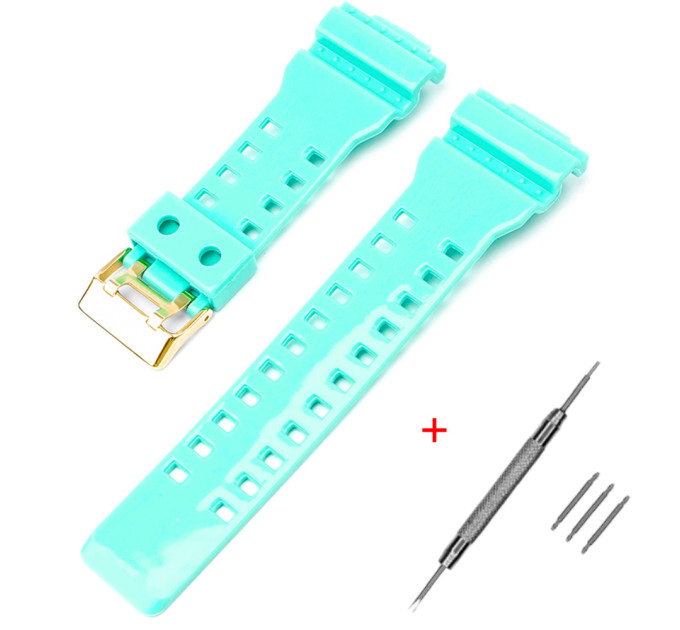 Ремінець для Casio G-Shock GA-100/110/120 Light Green-Glossy GD