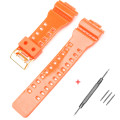 Ремешок для Casio G-Shock GA-100/110/120 Orange-Glossy GD