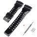 Ремінець для Casio G-Shock GA-100/110/120 Black-Glossy BK