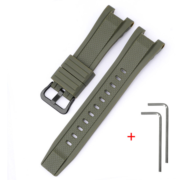 Ремінець для Casio G-Shock GST-W300 Army Green BK