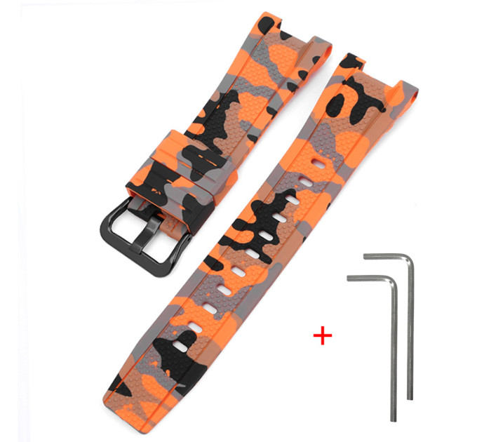 Ремінець для Casio G-Shock GST-W300 Camo Orange BK