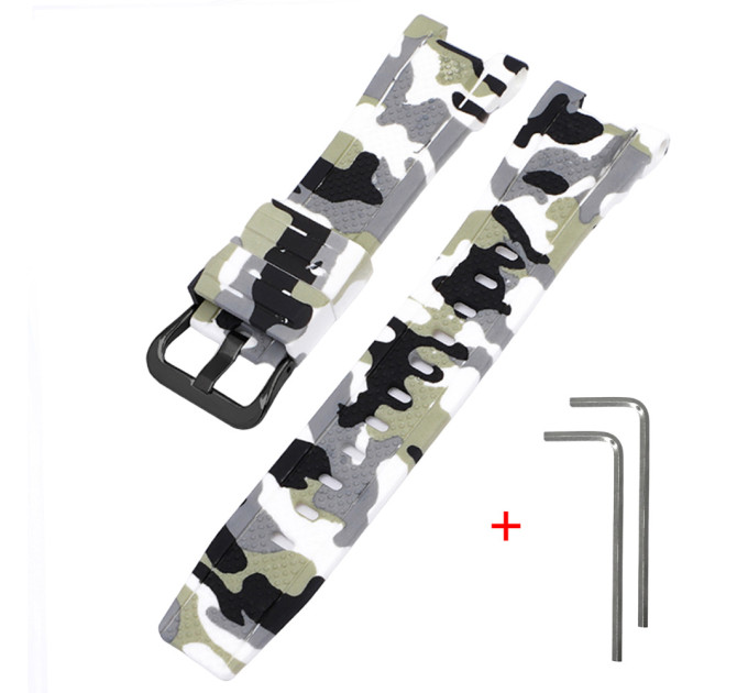 Ремінець для Casio G-Shock GST-W300 Camo White BK