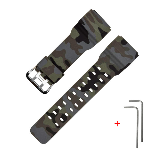 Ремінець для Casio G-Shock GG-1000/GWG-100/GSG-100 Camo Gray SI