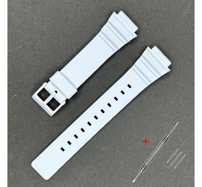 Ремешок для Casio MRW-200H 18mm Snow-White SI