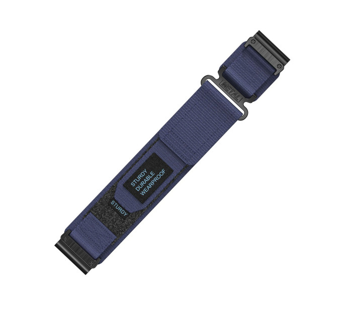 Ремінець для годинника Nylon for Garmin Blue 22 мм