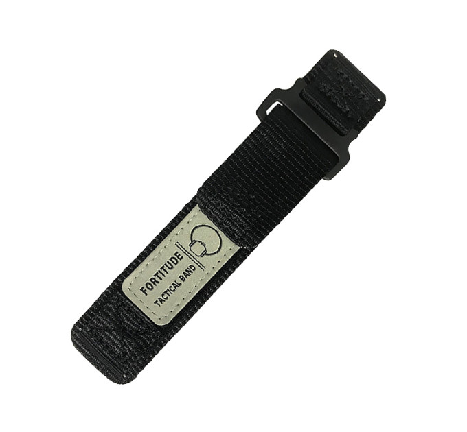 Ремінець для годинника Nylon Black 20 мм