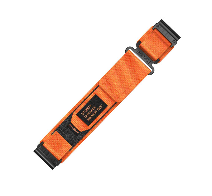 Ремінець для годинника Nylon for Garmin Orange 22 мм