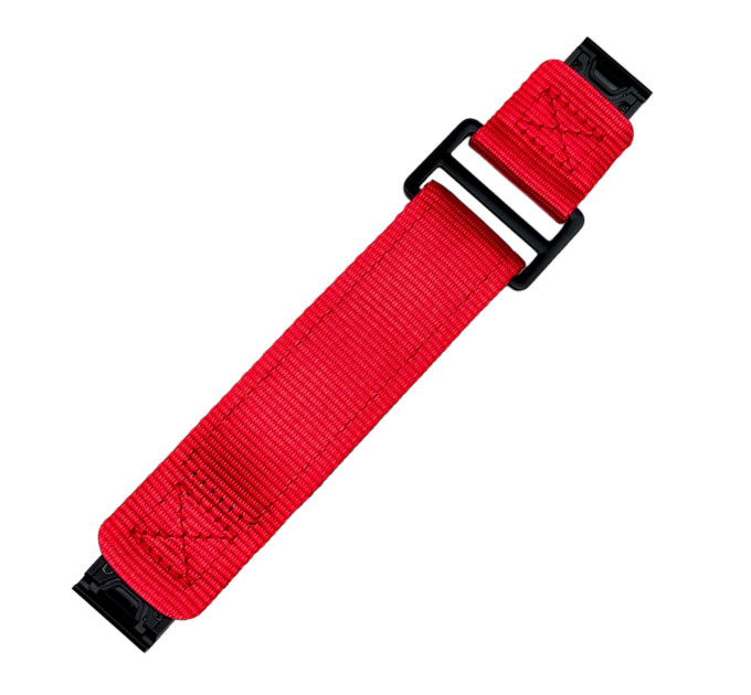 Ремінець для годинника Nylon Pro for Garmin Red 22 мм