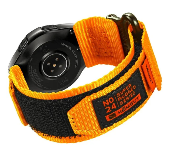 Ремінець для годинника Hemsut HGA121 Super Strong Nylon Orange 22 mm