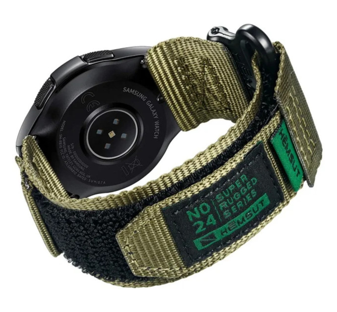 Ремінець для годинника Hemsut HGA121 Super Strong Nylon Green 20mm