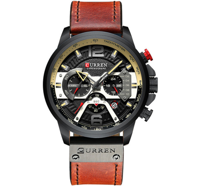 Curren 8329 Black-Brown